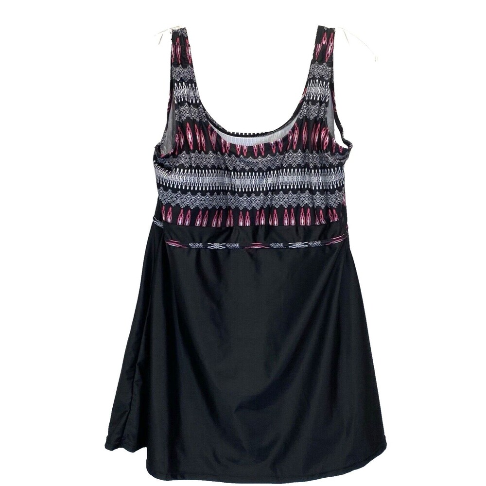 DANIFY Plus Size Swimsuit One Piece Size 52 Black Skirt Style XXL Stretch
